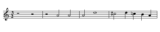 Missa Quando lieta sperai Hosanna Benedictus - staff notation