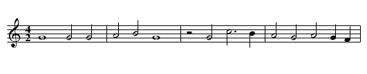 Missa Quem dicunt homines Kyrie - staff notation
