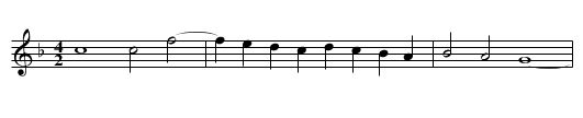 Missa Quinti toni Agnus II - staff notation