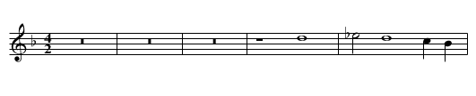 Missa Sacerdos et pontifex Agnus I - staff notation