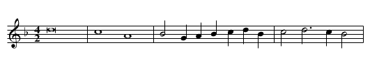 Missa Sacerdos et pontifex First Section Benedictus - staff notation