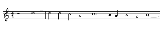 Missa Sacerdotes Domini First Section Sanctus - staff notation