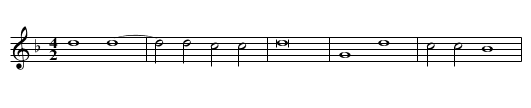Missa Salve regina First Section Credo - staff notation