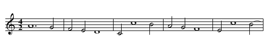 Missa Sanctorum meritis Agnus I - staff notation