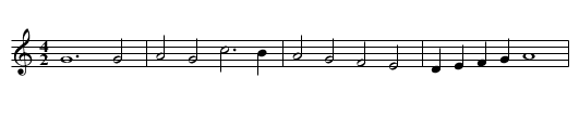 Missa Sanctorum meritis Crucifixus Credo - staff notation