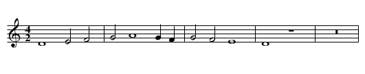 Missa Sanctorum meritis First Section Sanctus - staff notation