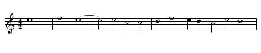 Missa Sicut lilium inter spinas Kyrie - staff notation