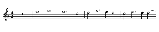 Missa Sicut lilium inter spinas Sanctus - staff notation