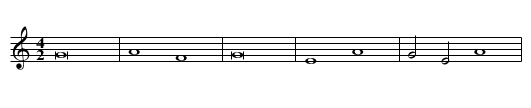 Missa Sine nomine (1567) Agnus II - staff notation