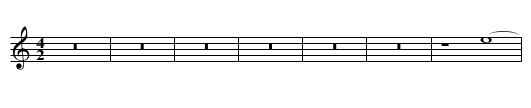 Missa Sine nomine (1599) Agnus I - staff notation