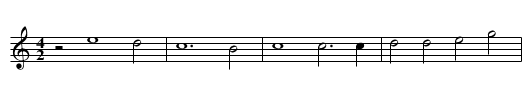 Missa Sine nomine (1599) Et in Spiritum Credo - staff notation