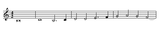 Missa Sine nomine (Mantuan) Crucifixus Credo - staff notation