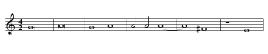 Missa Sine nomine (Mantuan) First Section Credo - staff notation