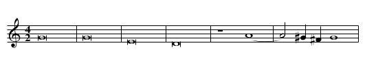 Missa Sine nomine (Mantuan) First Section Sanctus - staff notation