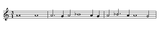 Missa Sine nomine / Sanctus - staff notation