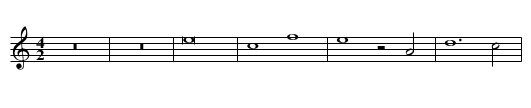 Missa Spem In Alium Benedictus - staff notation