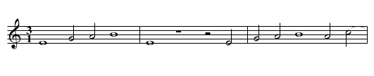 Missa Sub tuum presidium / Kyrie - staff notation