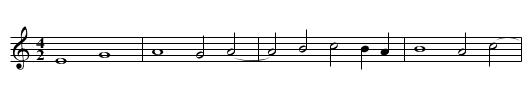 Missa Te Deum laudamus Benedictus - staff notation