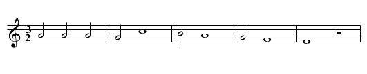 Missa Te Deum laudamus Hosanna Sanctus - staff notation
