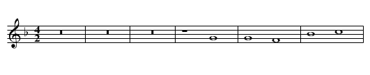 Missa Tu es pastor ovium Agnus I - staff notation