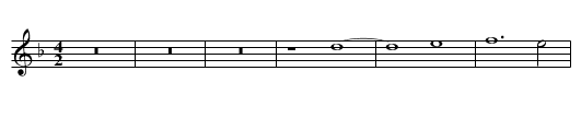Missa Tu es pastor ovium Christe Kyrie - staff notation