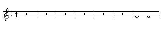 Missa Tu es pastor ovium First Section Kyrie - staff notation