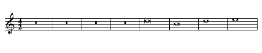 Missa Tu es Petrus (1601) Agnus II - staff notation