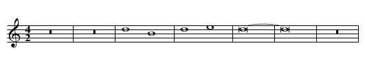 Missa Tu es Petrus (1601) Benedictus - staff notation