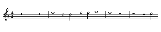 Missa Tu es Petrus (1601) First Section Credo - staff notation