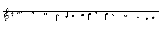 Missa Tu es Petrus (1887) First Section Benedictus - staff notation