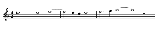Missa Tu es Petrus (1887) Sanctus - staff notation