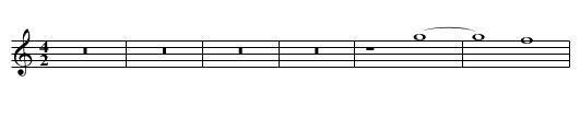 Missa Ut re mi fa sol la Hosanna Sanctus - staff notation