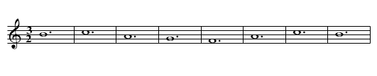 Missa Veni creator Spiritus Hosanna Sanctus - staff notation