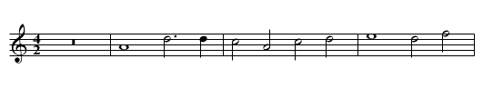 Missa Vestiva i colli First Section Kyrie - staff notation