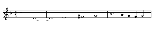 Missa Viri Galilaei Crucifixus Gloria - staff notation