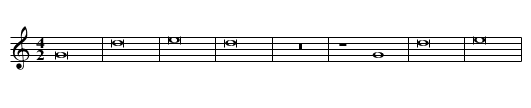 Missa Virtute magna Agnus II - staff notation