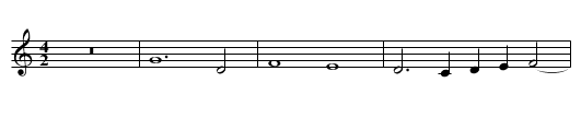 Missa Virtute magna Pleni Sanctus - staff notation