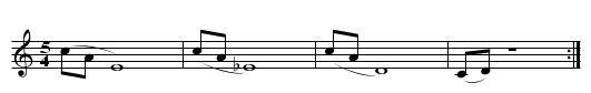 Mission: Impossible (Riff) - staff notation