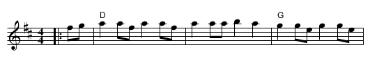 Mississippi Sawyer - staff notation