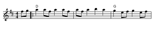 Mississippi Sawyer - staff notation
