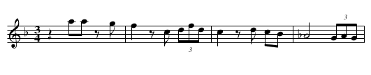 Mississippi Waltz - staff notation
