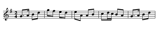 Mist on the Glen - staff notation