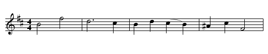 Mister Bach - staff notation