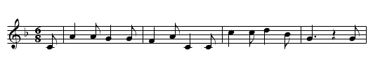 MIT JAMMERVOLLEN BLICKEN - staff notation
