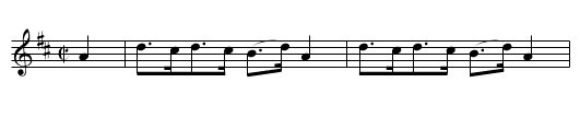 Mitchell's Hornpipe           1729 - staff notation