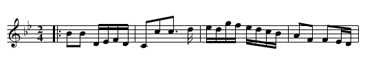MITCHELL'S HORNPIPE - staff notation