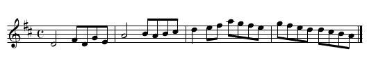 Mittell's Hornpipe. WM.071 - staff notation