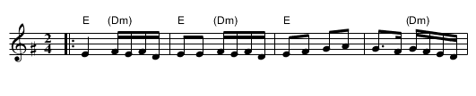 Mitzvo Tants mit der Kale - staff notation