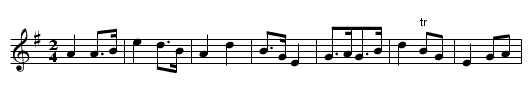 Moar Nein I Giberlan - staff notation