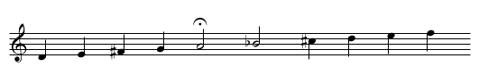 Mode humâyun - staff notation